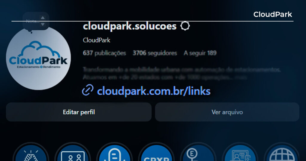 Como criar um link na bio para seu estacionamento?