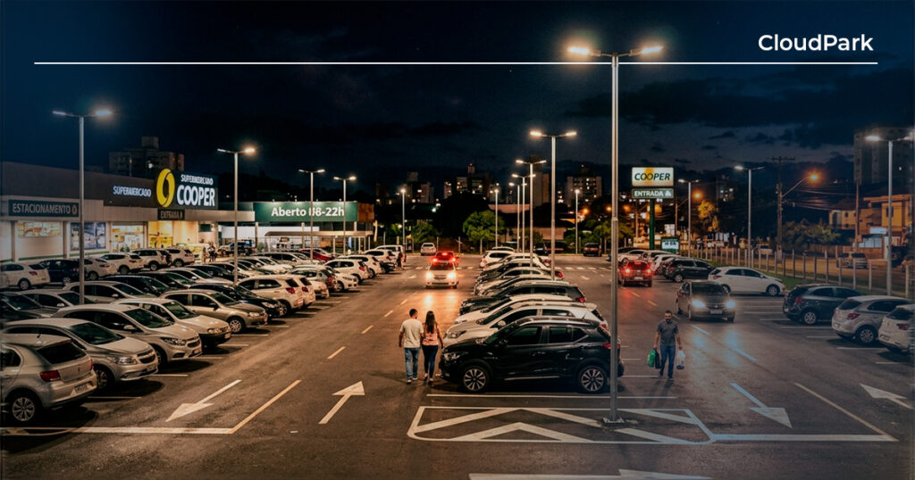Guia de Iluminação para Estacionamentos: segurança, economia e experiência do cliente